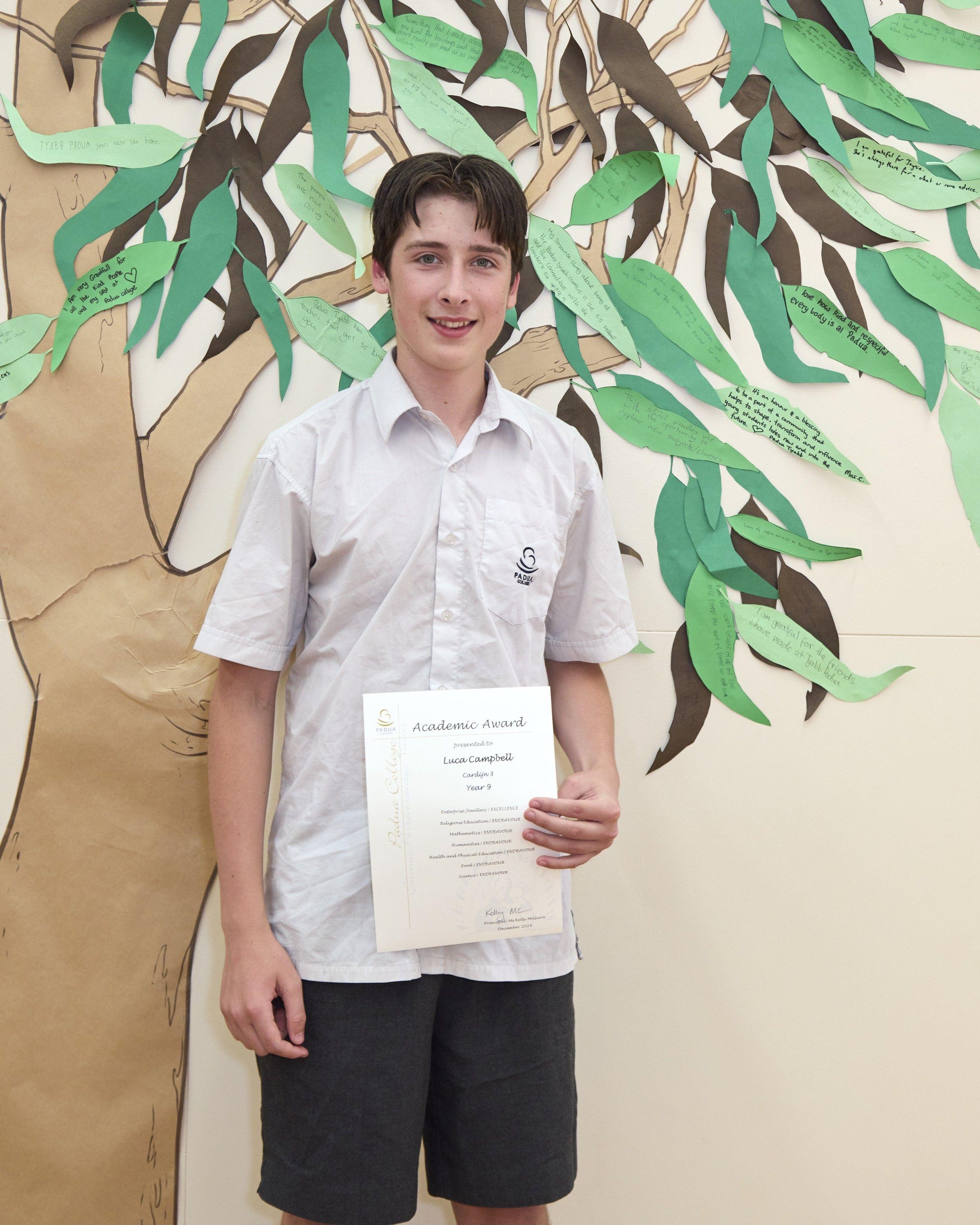 1 S4 A0717 Tyabb Dec24 YEAR 9 ACADEMIC AWARD 8