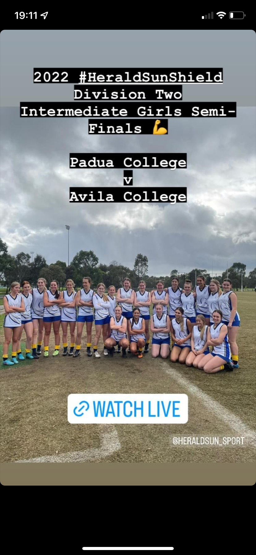 AFL Intermediate Girls Herlad Sun Shield 1 2022
