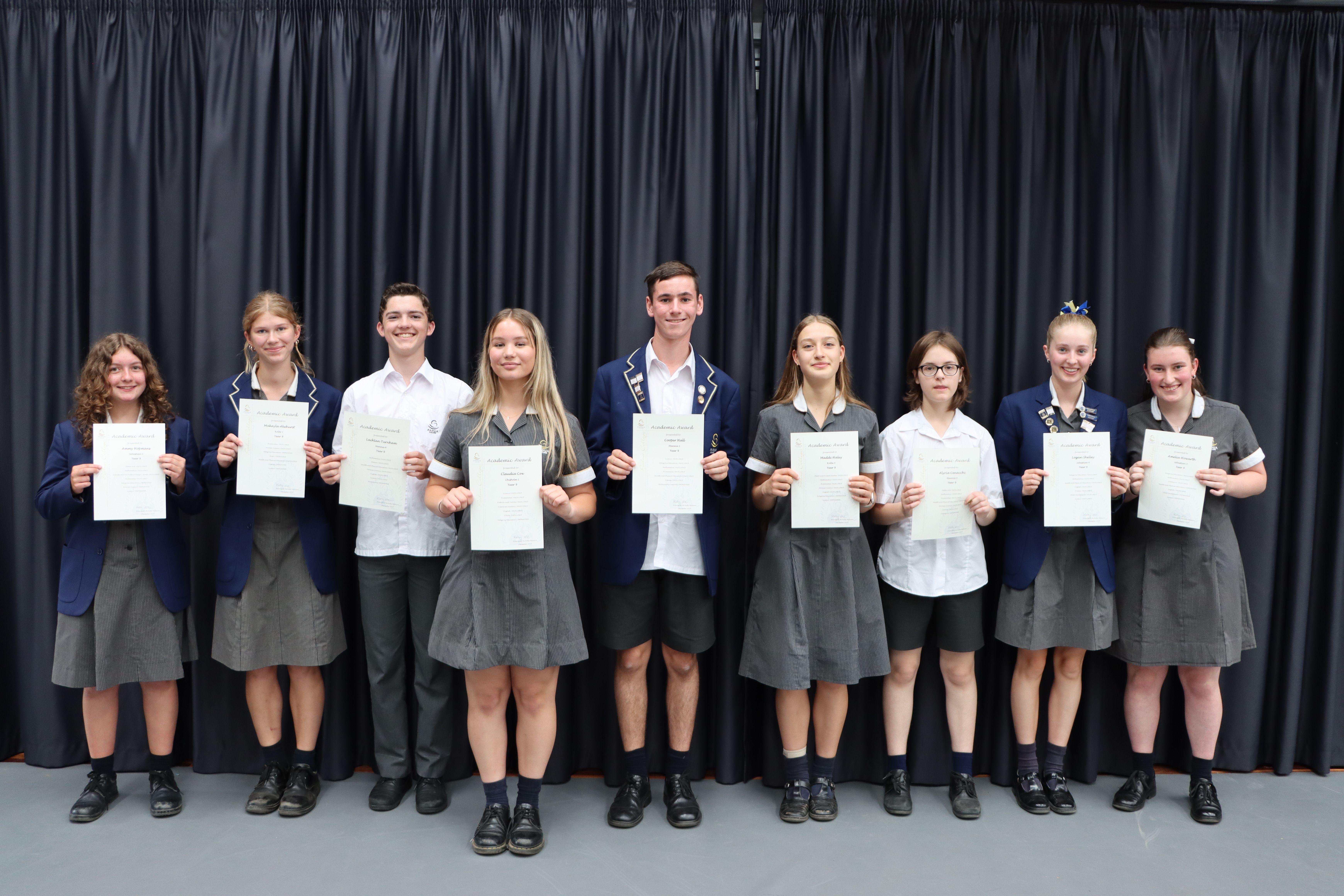 IMG 1494 Year 9 Award Winners - 7 Awards
