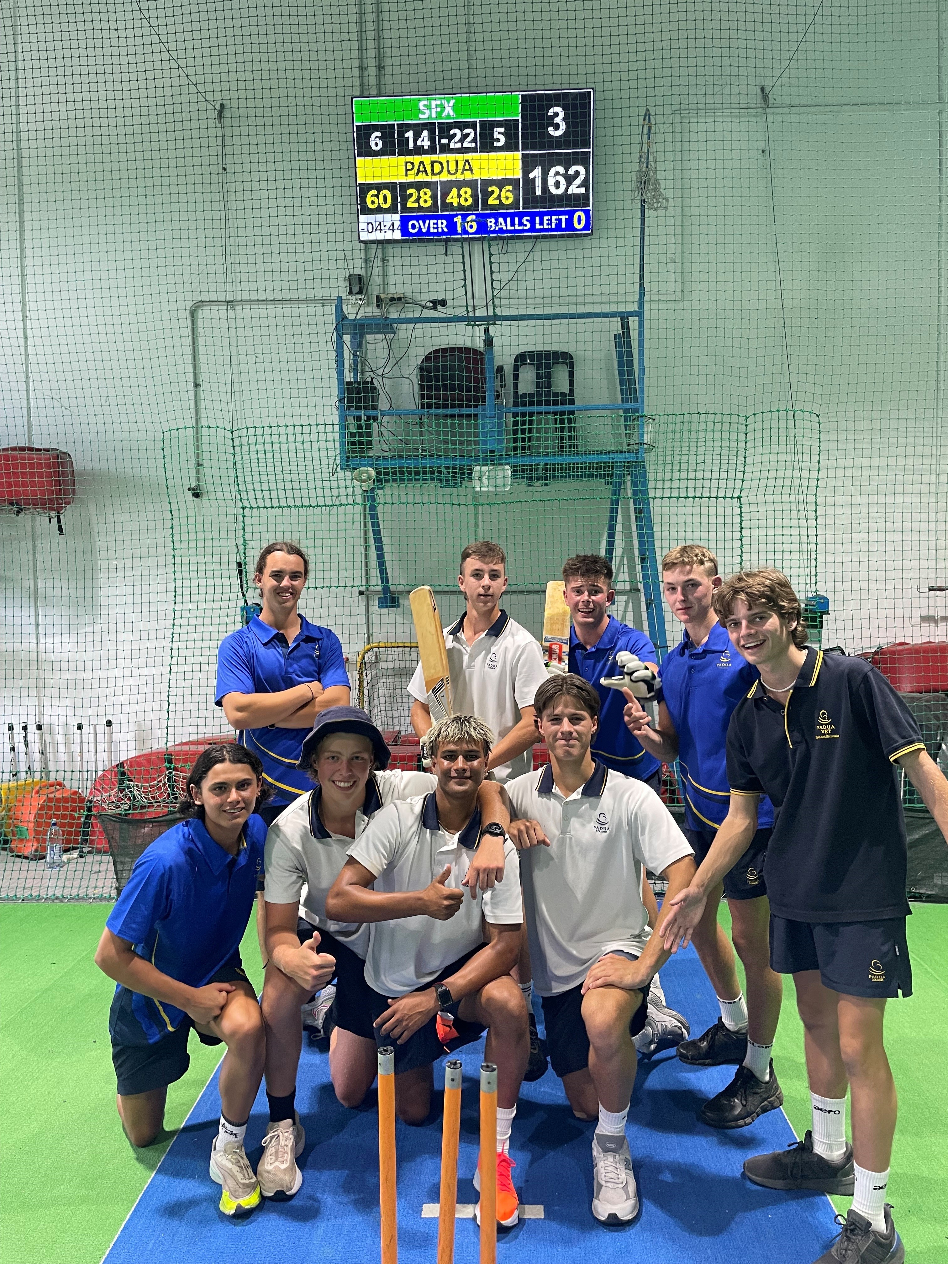 Senior boys indoor Cricket team